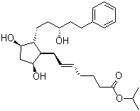 反式拉坦前列素分子结构 (CAS 913258-34-1)