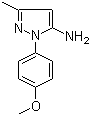 1-(4-甲氧基苯基)-3-甲基-1H-吡唑-5-胺分子结构 (CAS 91331-86-1)