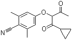 4-[1-(环丙基羰基)-2-氧代丙氧基]-2,6-二甲基苯甲腈分子结构 (CAS 913346-12-0)