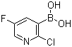 2-氯-5-氟吡啶-3-硼酸分子结构 (CAS 913373-43-0)
