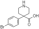 4-(4-溴苯基)哌啶-4-羧酸分子结构 (CAS 913542-80-0)