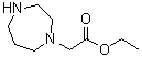 六氢-1H-1,4-二氮杂卓-1-乙酸乙酯分子结构 (CAS 913645-28-0)