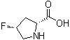 (4R)-4-氟-D-脯氨酸分子结构 (CAS 913820-71-0)