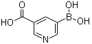 5-硼酸基烟酸分子结构 (CAS 913836-03-0)
