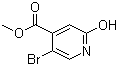 5-溴-2-羟基异烟酸甲酯分子结构 (CAS 913836-17-6)