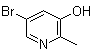 2-甲基-3-羟基-5-溴吡啶分子结构 (CAS 91420-25-6)
