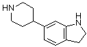 2,3-二氢-6-(4-哌啶基)-1H-吲哚分子结构 (CAS 914223-14-6)