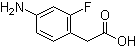 4-氨基-2-氟苯乙酸分子结构 (CAS 914224-31-0)