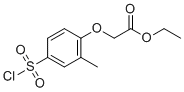structure of CAS# 91427-62-2, 乙基4-氯磺酰基-2-甲基苯氧基乙酸酯