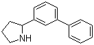 2-(3-联苯基)吡咯烷分子结构 (CAS 914299-84-6)