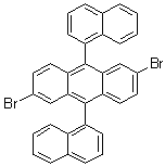 2,6-二溴-9,10-二(萘-1-基)蒽分子结构 (CAS 914306-89-1)