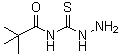 N-(肼基硫代甲酰基)-2,2-二甲基丙酰胺分子结构 (CAS 914347-05-0)