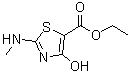 structure of CAS# 914347-44-7, 4-羟基-2-(甲基氨基)-5-噻唑羧酸乙酯