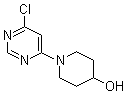 1-(6-氯-4-嘧啶基)-4-哌啶醇分子结构 (CAS 914347-85-6)