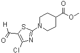 structure of CAS# 914348-64-4, 1-(4-氯-5-甲酰基-2-噻唑基)-4-哌啶羧酸甲酯