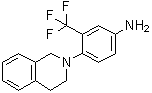 4-(3,4-二氢-2(1H)-异喹啉基)-3-(三氟甲基)苯胺分子结构 (CAS 914348-87-1)