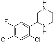 structure of CAS# 914348-92-8, 2-(2,4-二氯-5-氟苯基)哌嗪