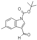 3-甲酰基-5-甲基-1H-吲哚-1-羧酸叔丁酯分子结构 (CAS 914348-94-0)