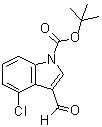 4-氯-3-甲酰基-1H-吲哚-1-羧酸叔丁酯分子结构 (CAS 914349-00-1)