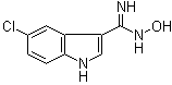 structure of CAS# 914349-02-3, 5-氯-N-羟基-1H-吲哚-3-甲脒
