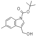 structure of CAS# 914349-03-4, 3-(羟基甲基)-5-甲基-1H-吲哚-1-羧酸叔丁酯