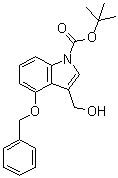 3-(羟基甲基)-4-(苯基甲氧基)-1H-吲哚-1-羧酸叔丁酯分子结构 (CAS 914349-09-0)