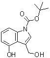 structure of CAS# 914349-12-5, 4-羟基-3-(羟基甲基)-1H-吲哚-1-羧酸叔丁酯