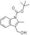 structure of CAS# 914349-13-6, 3-羟基甲基-2-甲基吲哚-1-羧酸叔丁酯