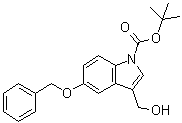 3-(羟基甲基)-5-(苯基甲氧基)-1H-吲哚-1-羧酸叔丁酯分子结构 (CAS 914349-14-7)