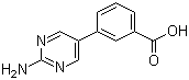 3-(2-Aminopyrimidin-5-yl)benzoic acid molecular structure (CAS 914349-45-4)