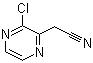 3-氯吡嗪-2-乙腈分子结构 (CAS 914360-88-6)