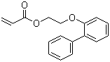 CAS 登录号：91442-24-9, 邻苯基苯氧乙基丙烯酸酯, 2-丙烯酸 2-([1,1'-联苯]-2-氧基)乙酯