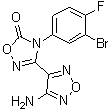 structure of CAS# 914471-43-5, 3-(4-氨基-1,2,5-恶二唑-3-基)-4-(3-溴-4-氟苯基)-1,2,4-恶二唑-5(4H)-酮