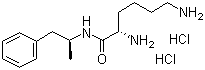 (2S)-2,6-二氨基-N-[(1S)-1-甲基-2-苯乙基]己酰胺二盐酸盐分子结构 (CAS 914480-48-1)