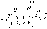 CAS # 91456-82-5, 2,3,4,8-Tetrahydro-1,8-dimethyl-2,4-dioxo-7-phenyl-1H-imidazo[2,1-f]purine-6-carboxaldehyde 6-hydrazone