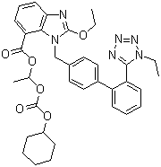 structure of CAS# 914613-35-7, 1H-1-乙基坎地沙坦西来替昔酯