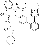 structure of CAS# 914613-36-8, 2H-2-乙基坎地沙坦西来替昔酯
