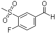 structure of CAS# 914636-50-3, 4-氟-3-(甲基磺酰基)苯甲醛