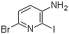 5-氨基-2-溴-6-碘吡啶分子结构 (CAS 915006-52-9)