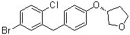 CAS 登录号：915095-90-8, (3R)-3-[4-[(5-溴-2-氯苯基)甲基]苯氧基]四氢呋喃