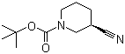 (R)-1-Boc-3-氰基哌啶分子结构 (CAS 915226-44-7)