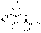 CAS # 915297-07-3, 2-(Chloromethyl)-5-cyano-4-(2,4-dichlorophenyl)-6-methyl-3-pyridinecarboxylic acid ethyl ester
