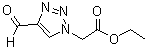 structure of CAS# 915370-02-4, (4-甲酰基-[1,2,3]三唑-1-基)乙酸乙酯