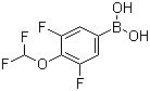 structure of CAS# 915401-97-7, B-[4-(二氟甲氧基)-3,5-二氟苯基]硼酸