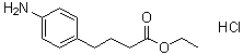 4-氨基苯丁酸乙酯盐酸盐分子结构 (CAS 91563-88-1)