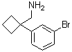 1-(3-溴苯基)环丁烷甲胺分子结构 (CAS 915690-61-8)