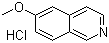 structure of CAS# 915865-96-2, 6-甲氧基异喹啉盐酸盐
