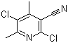 structure of CAS# 91591-63-8, 2,5-二氯-4,6-二甲基烟腈