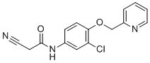 N-[3-氯-4-(吡啶-2-基甲氧基)苯基]-2-氰基乙酰胺分子结构 (CAS 915945-31-2)