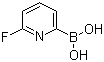 6-氟吡啶-2-硼酸分子结构 (CAS 916176-61-9)